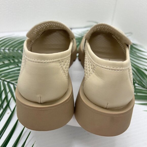 Dolce Vita Ersula Ivory Ecru Perforated Moc Toe Chunky Lug Loafer Size 6.5 NWOB - Picture 7 of 12